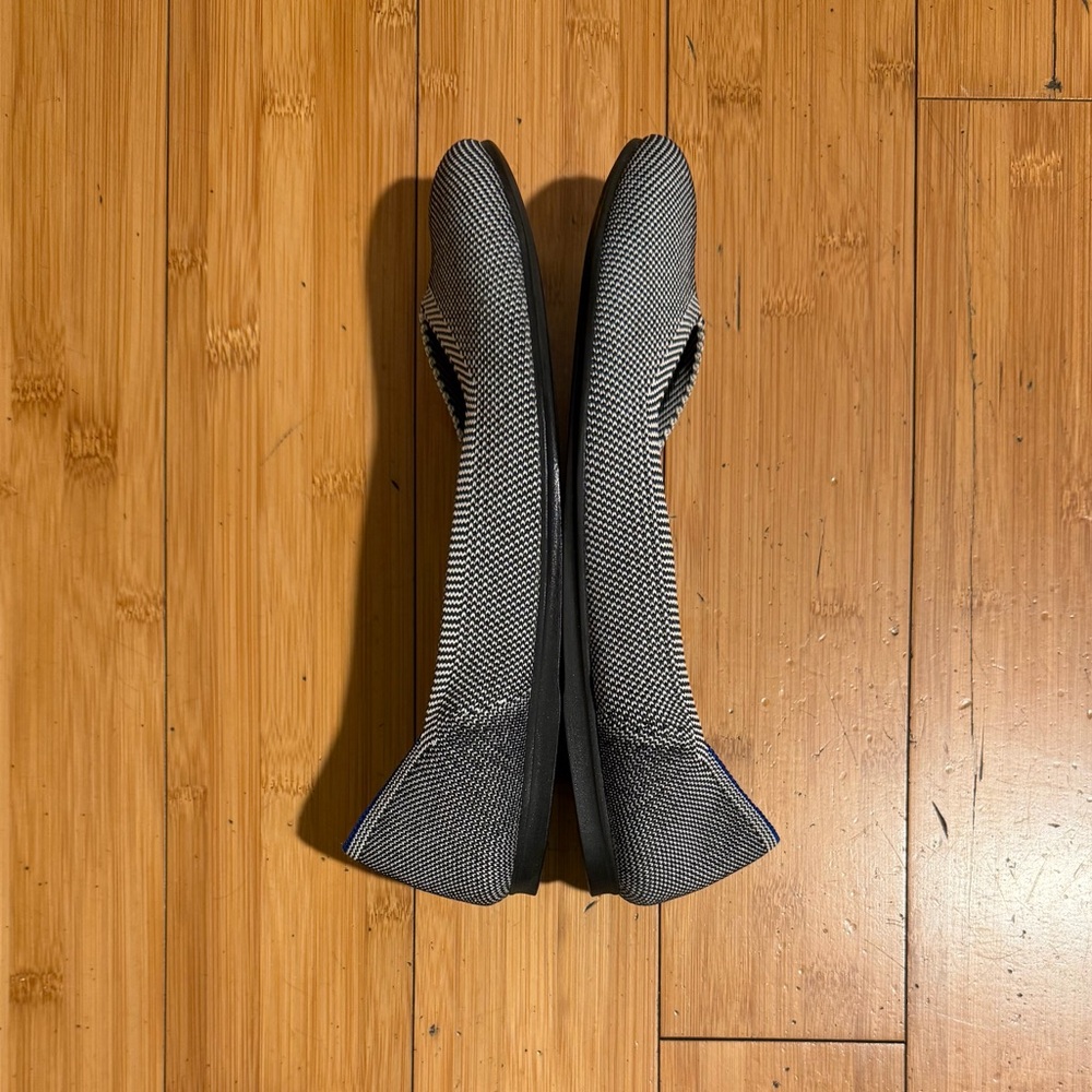Rothy’s RETIRED The Flat in Cloud Grey Birdseye Size 10 - Picture 5 of 13